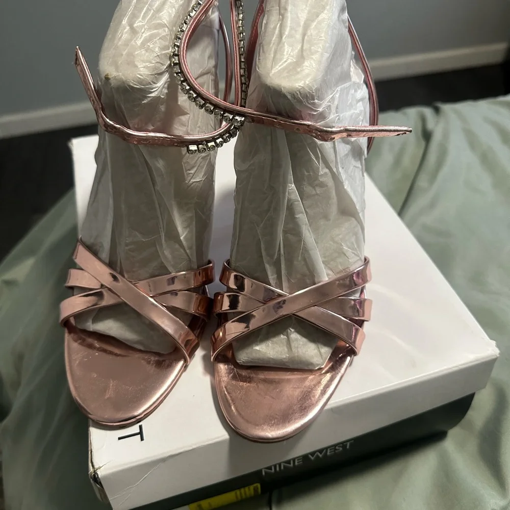 Nine West Noras Women's Strappy Dress Sandals - Picture 2 of 6